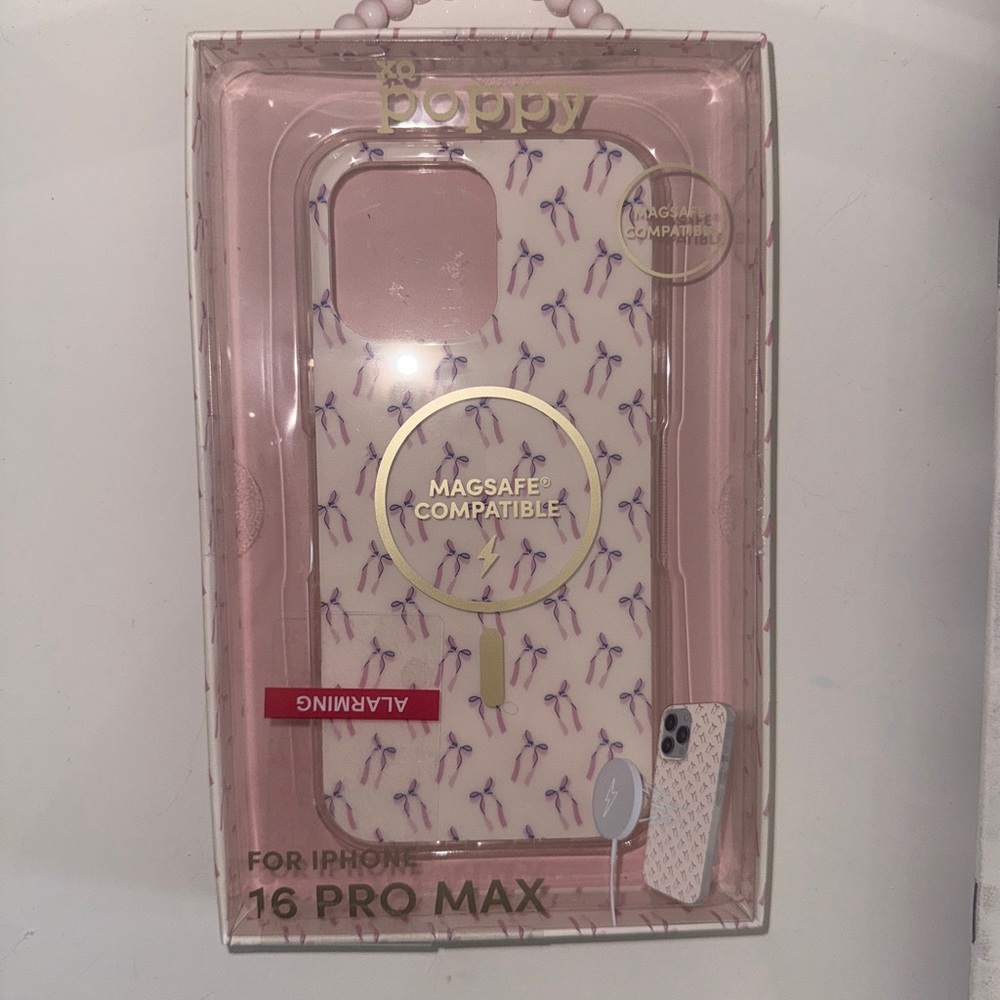 MagSafe Compatible iPhone 16 Pro Max Case - Pink/purple